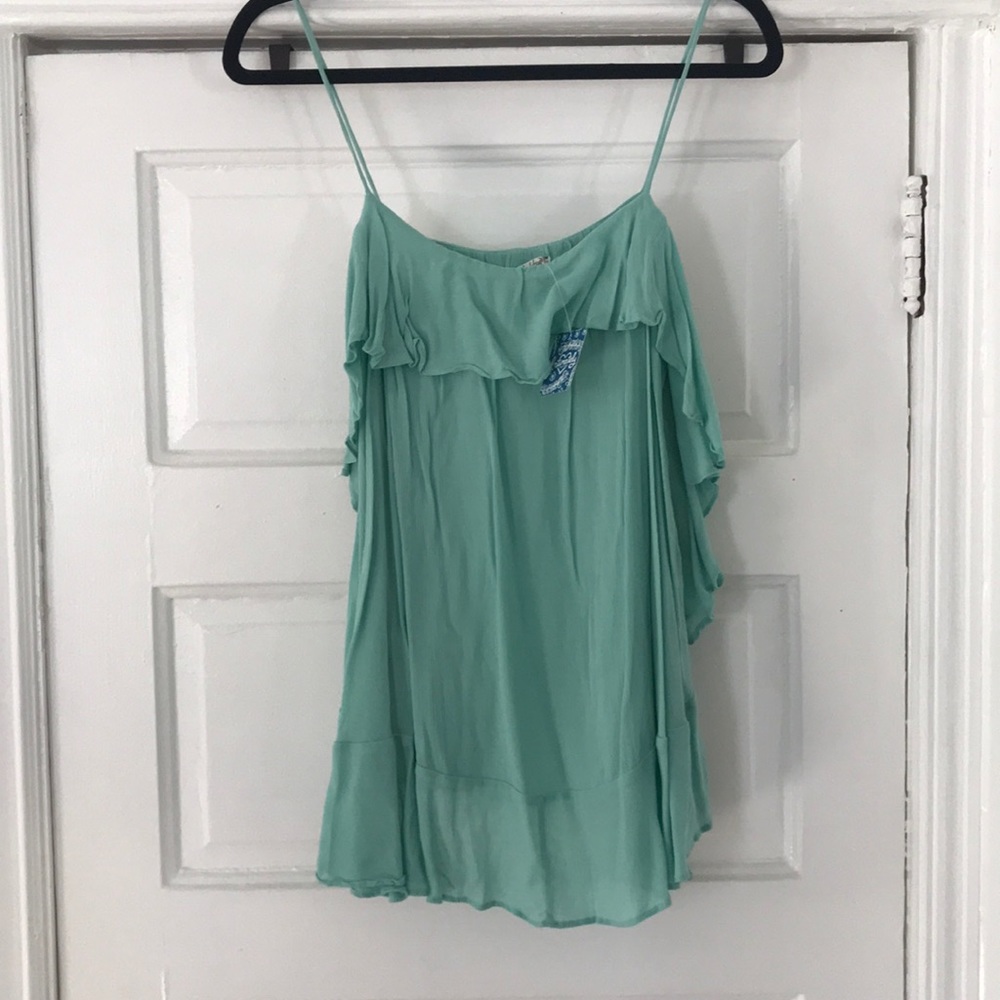 NWT Free People Cascades Ruffle Cami